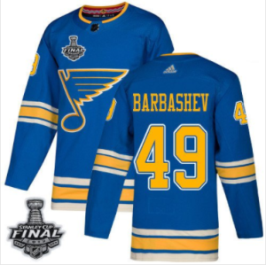 Blues #49 Ivan Barbashev Blau Alternate 2019 Stanley Cup Final